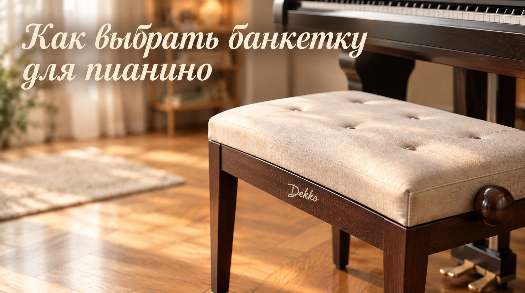 Как выбрать банкетку для пианино