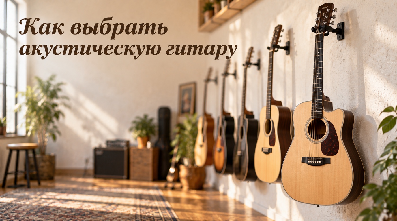 Как выбрать акустическую гитару: размер, форма корпуса, материалы, EQ
