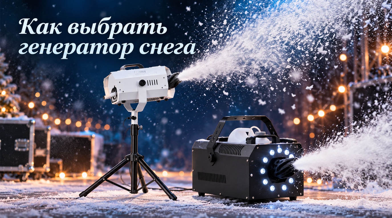Как выбрать генератор снега: мощность, дальность выброса, управление
