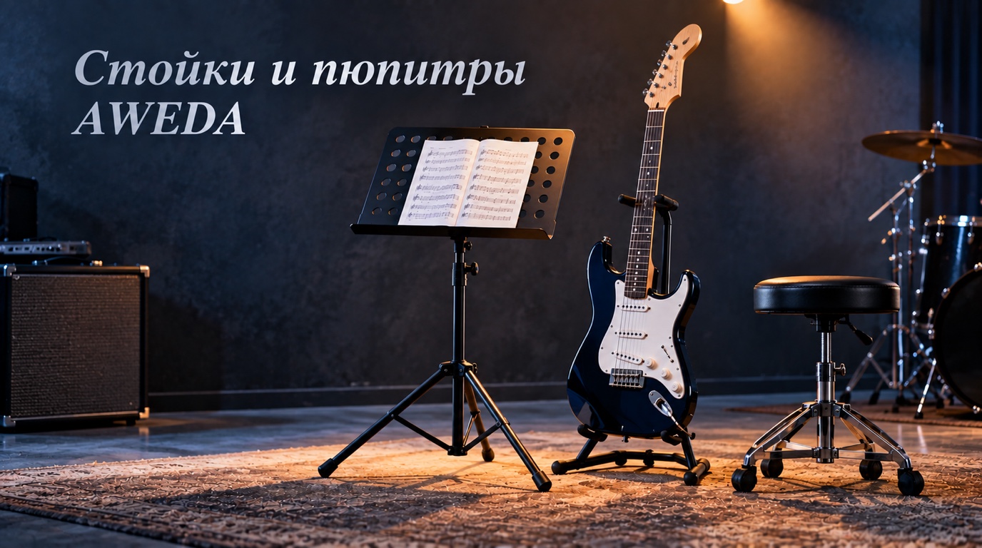 Как выбрать стойку для гитары, пюпитр и стул AWEDA