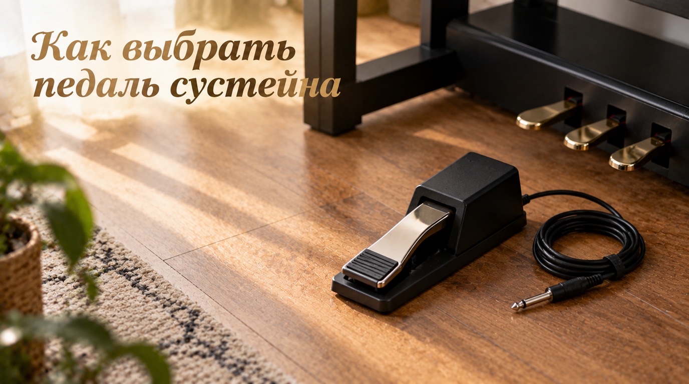 Как выбрать педаль сустейна для цифрового пианино и синтезатора